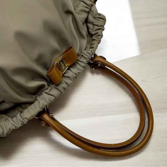 Salvatore Ferragamo Signature Ribbon Nylon Bag 😍💛 - Picture 7 of 11